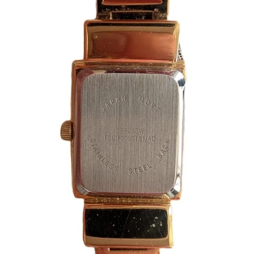 Quartz 2000s 90s Minimalist Bangle Bracelet Stainless Steel Back Watch